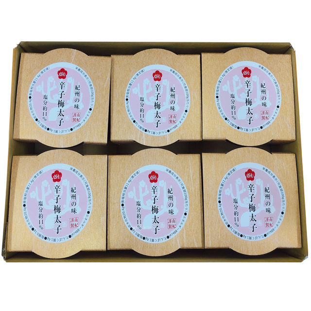 辛子梅太子 100g×6(スリーブあり)